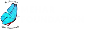 mehar foundation white logo